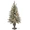 4ft. Pre-Lit Glittery Bristle® Entrance Tree with Clear Lights